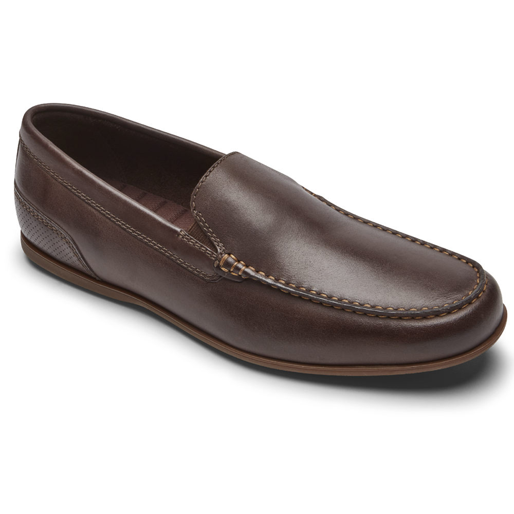 Rockport Slip-Ons Herre Mørke Brune - Malcom Venetian - PHVU64295